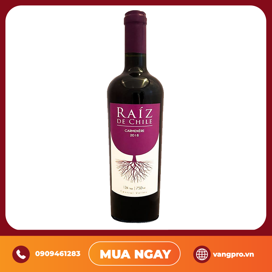 VANG ĐỎ CHILE RAIZ DE CHILE CARMENÈRE