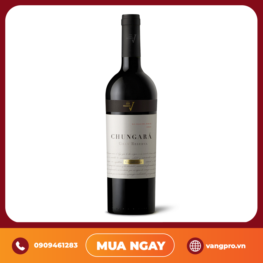 VANG ĐỎ CHILE SAN V CHUNGARA CARMENERE GRAN RESERVA