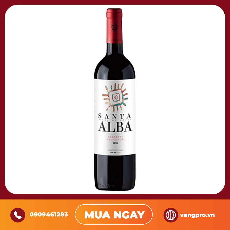 VANG ĐỎ CHILE SANTA ALBA CABERNET SAUVIGNON