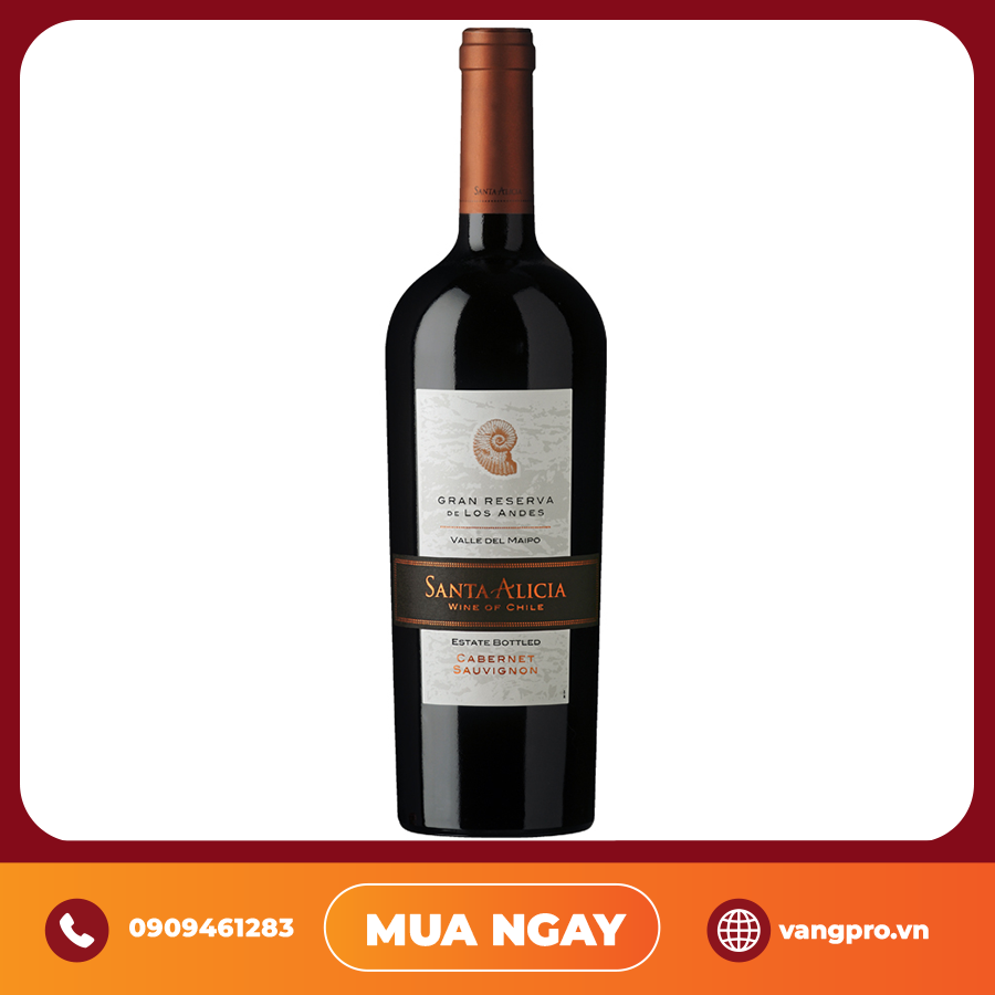 VANG ĐỎ CHILE SANTA ALICIA GRAN RESERVA CABERNET SAUVIGNON