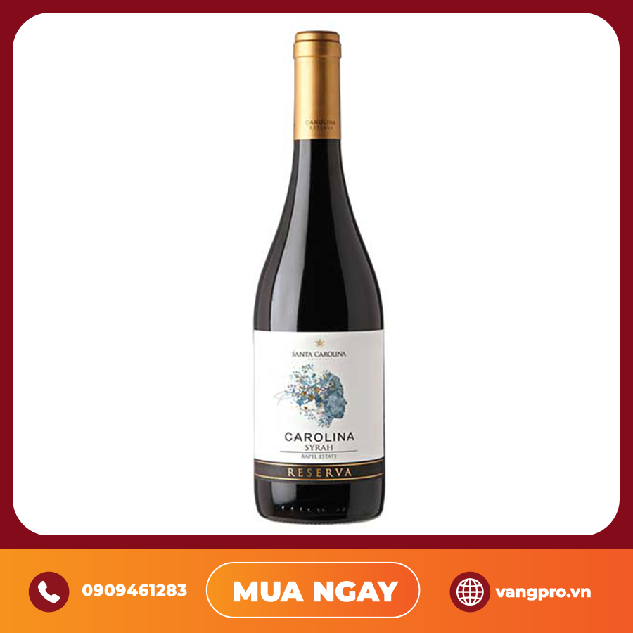 VANG ĐỎ CHILE SANTA CAROLINA RESERVA SYRAH