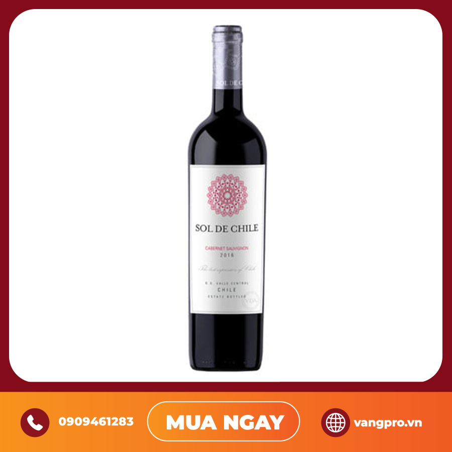 VANG ĐỎ CHILE SOL DE CHILE CABERNET SAUVIGNON