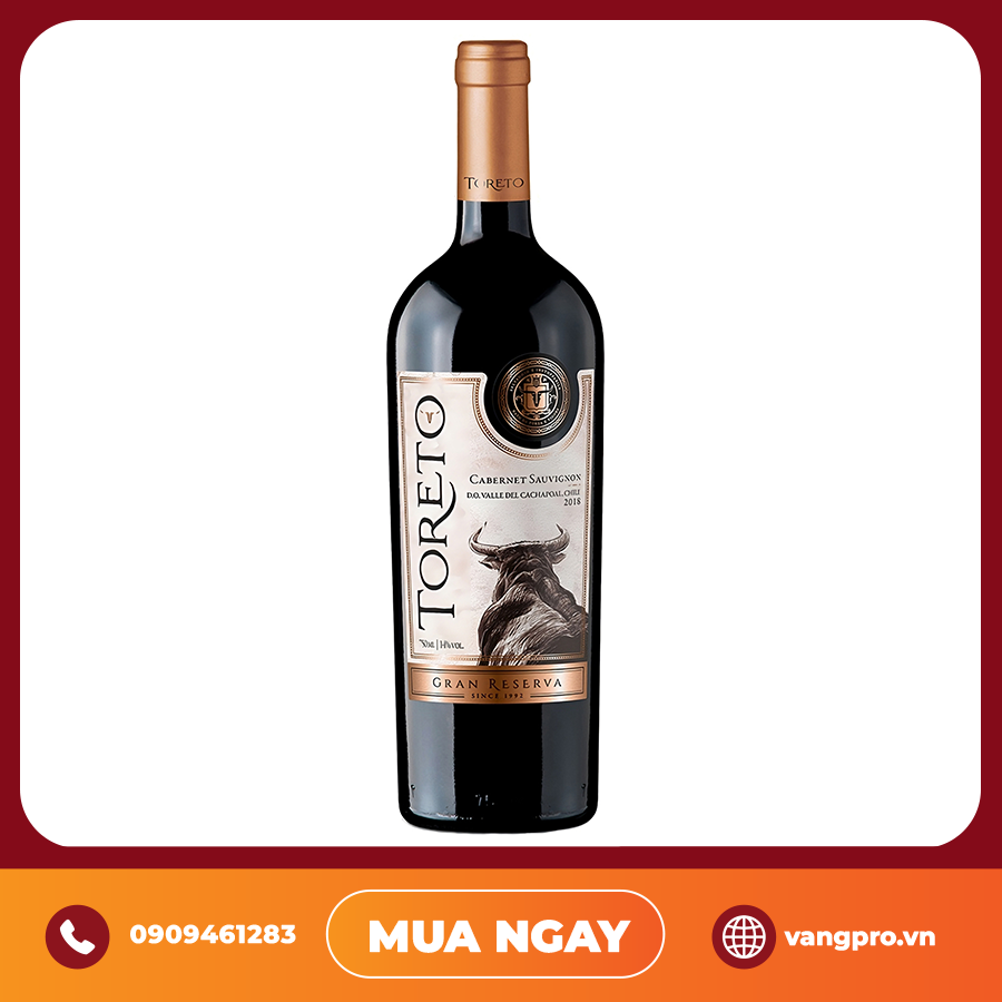 VANG ĐỎ CHILE TORETO GRAND RESERVA