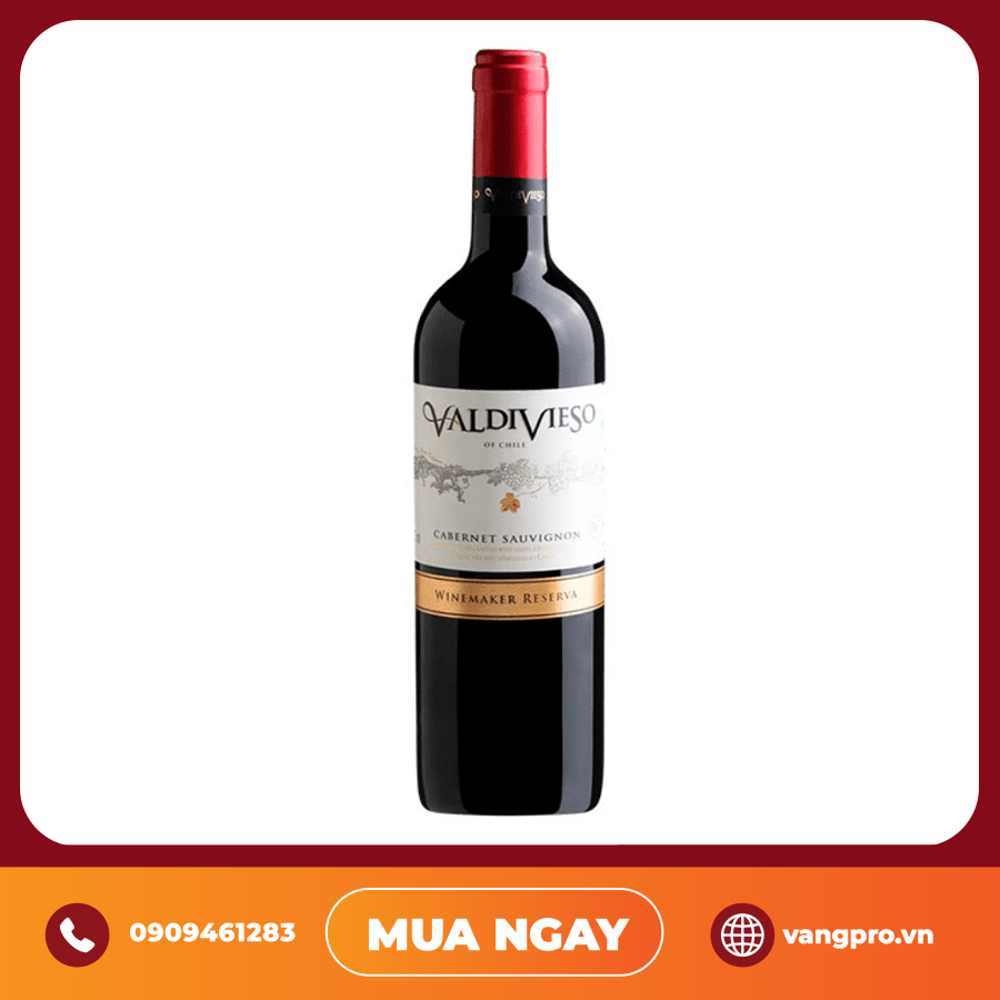 VANG ĐỎ CHILE VALDIVIESO WINEMAKER RESERVA CABERNET SAUVIGNON
