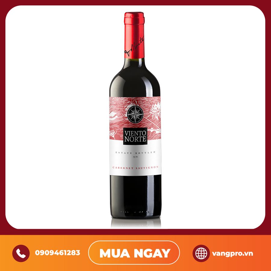 VANG ĐỎ CHILE VIENTO NORTE CABERNET SAUVIGNON