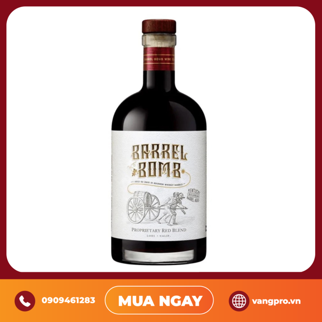 VANG ĐỎ MỸ BARREL BOMB PROPRIETARY RED BLEND