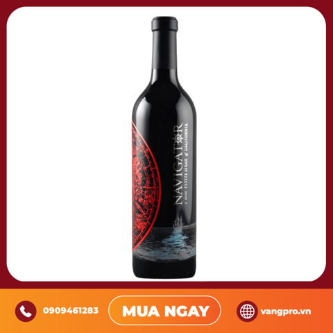 VANG ĐỎ MỸ NAVIGATOR PETITE SIRAH CALIFORNIA