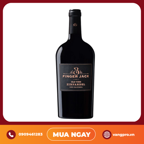 VANG ĐỎ MỸ THREE FINGER JACK OLD VINE ZINFANDEL