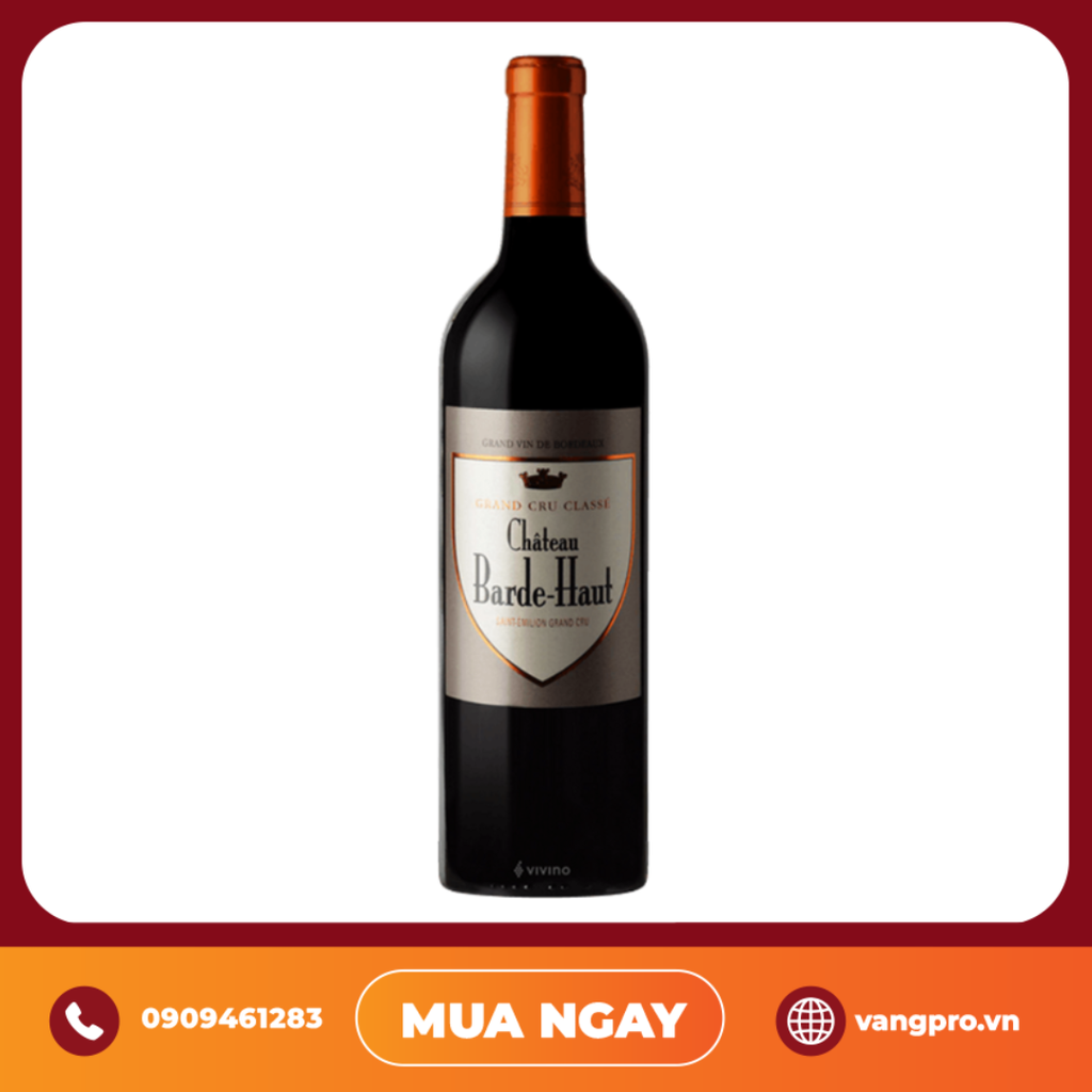 VANG ĐỎ PHÁP CHATEAU BARDE-HAUT SAINT-ÉMILION GRAND CRU CLASSÉ
