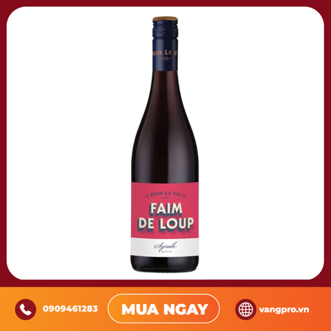 VANG ĐỎ PHÁP POUR LE VIN FAIM DE LOUP SYRAH