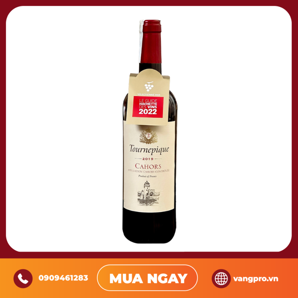 VANG ĐỎ PHÁP TOURNEPIQUE CAHORS APPELLATION CAHORS CONTRÔLÉE