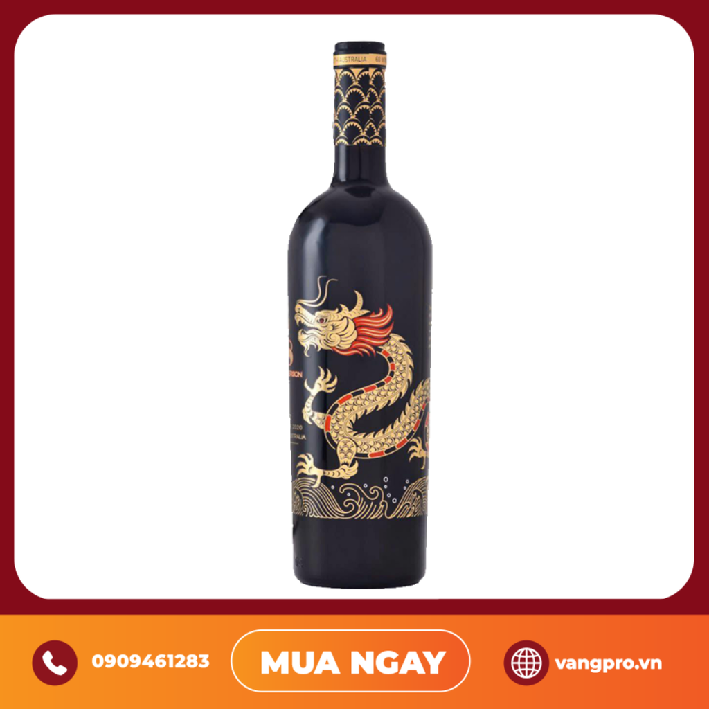 VANG ĐỎ ÚC 68 DRAGON VERSION SHIRAZ 2020