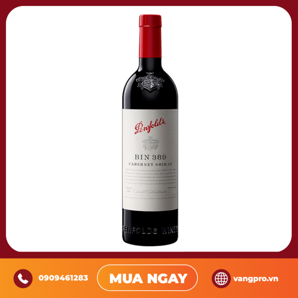 VANG ĐỎ ÚC BIN 389 CABERNET SHIRAZ 2019