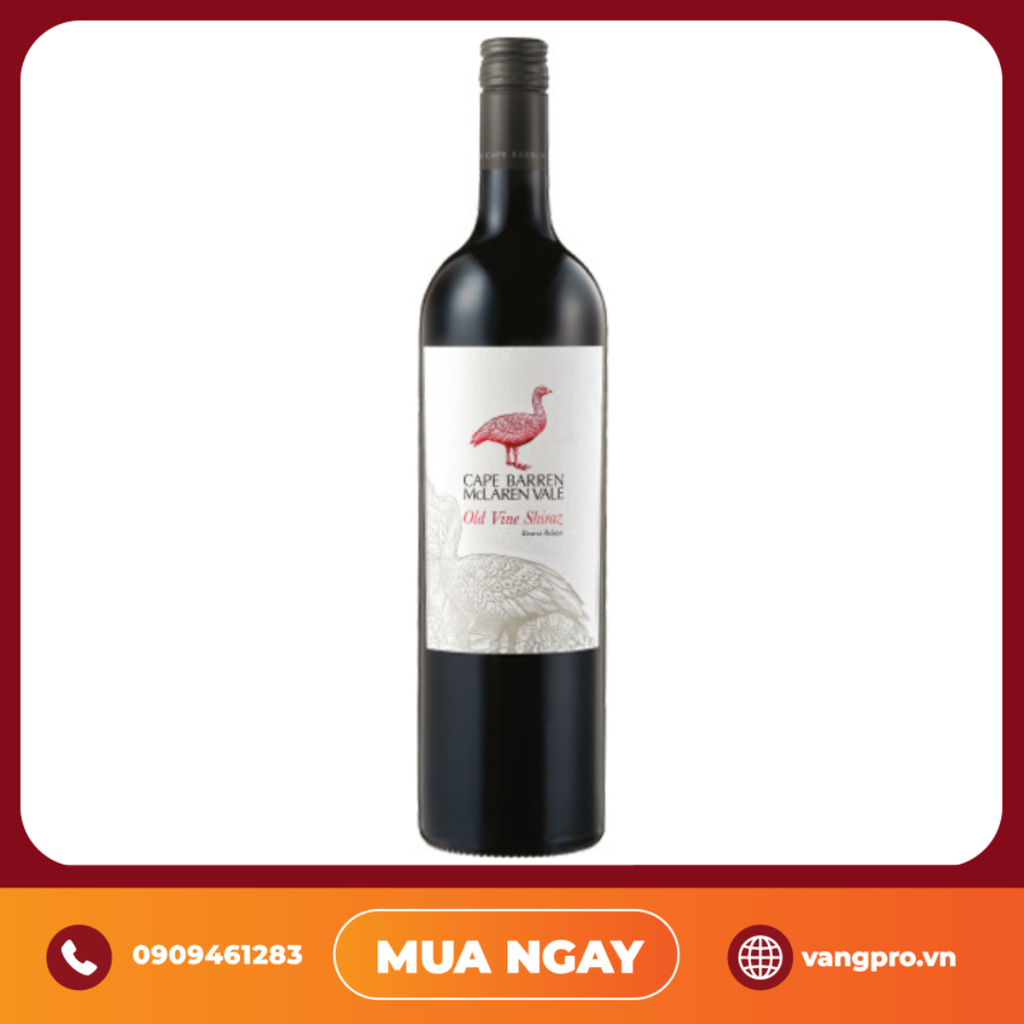 VANG ĐỎ ÚC CAPE BARREN OLD VINE RESERVE MCLAREN VALE