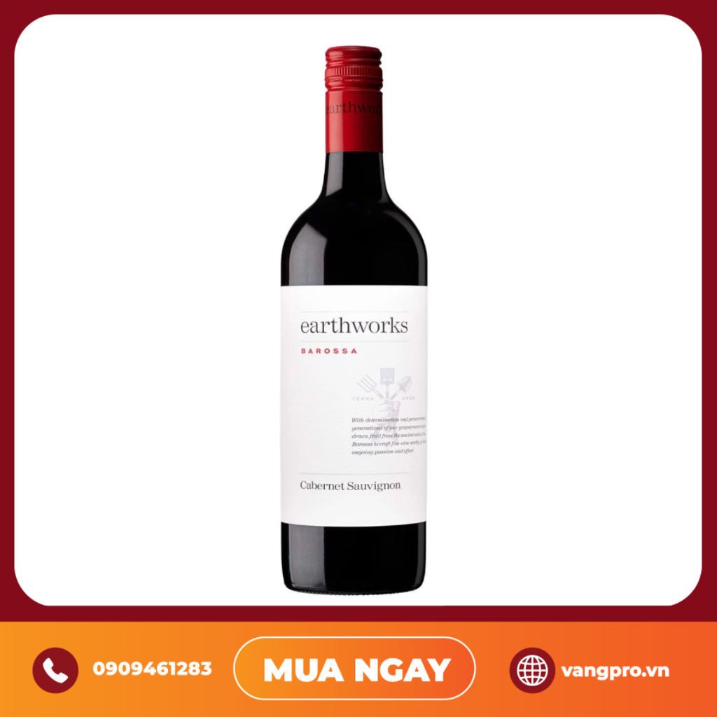 VANG ĐỎ ÚC EARTHWORKS CABERNET SAUVIGNON