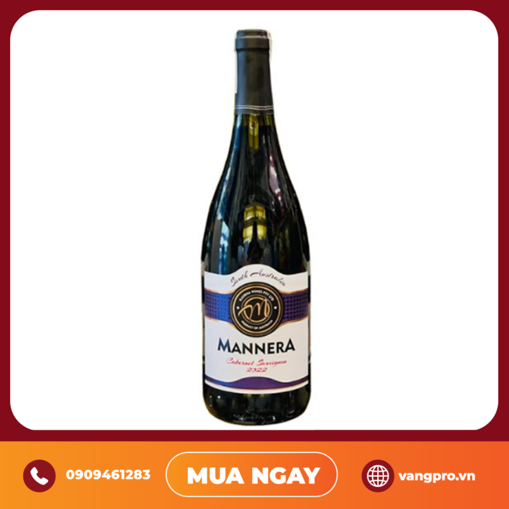 VANG ĐỎ ÚC MANNERA CABERNET SAUVIGNON CHÍNH HÃNG