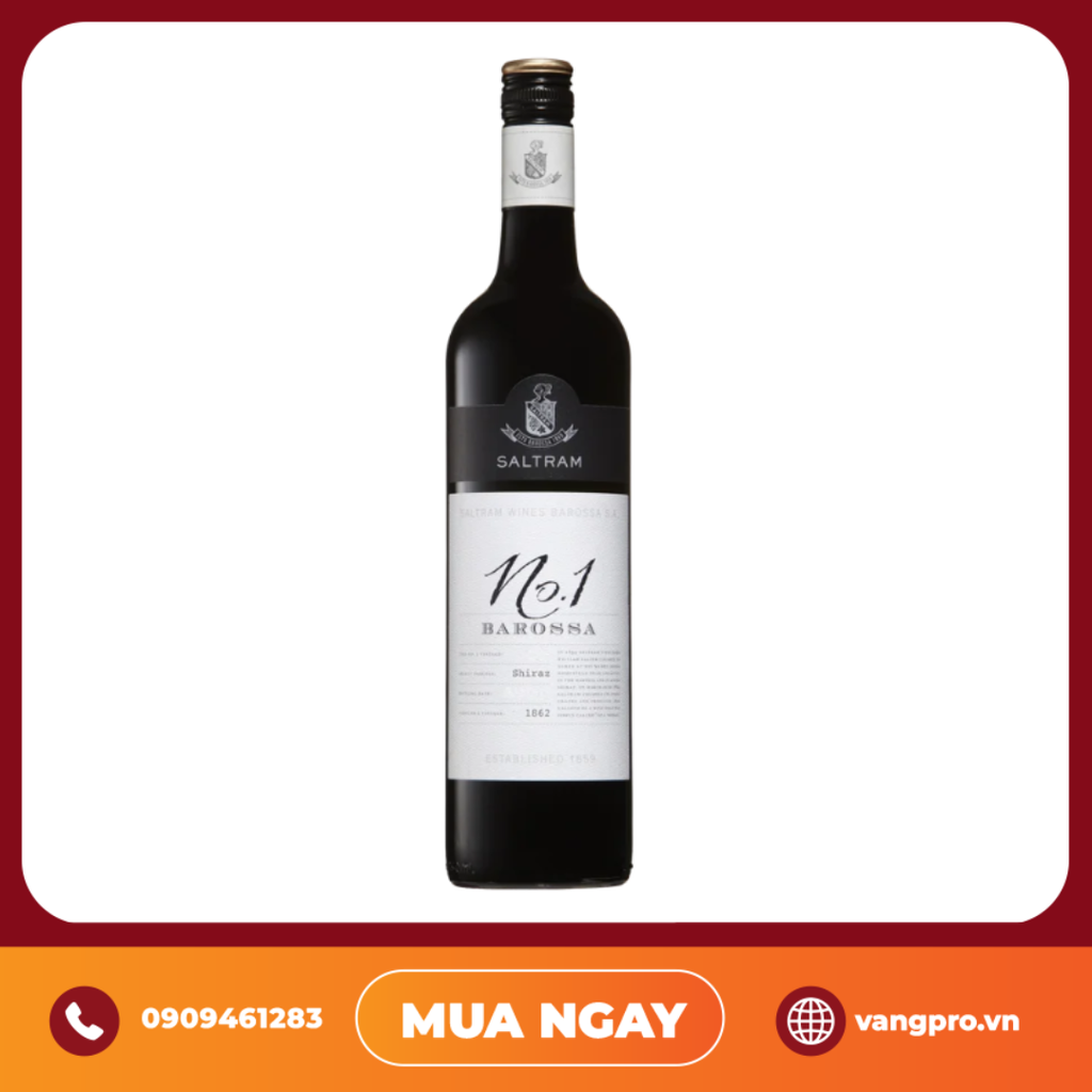 VANG ĐỎ ÚC NO.1 BAROSSA SALTRAM SHIRAZ