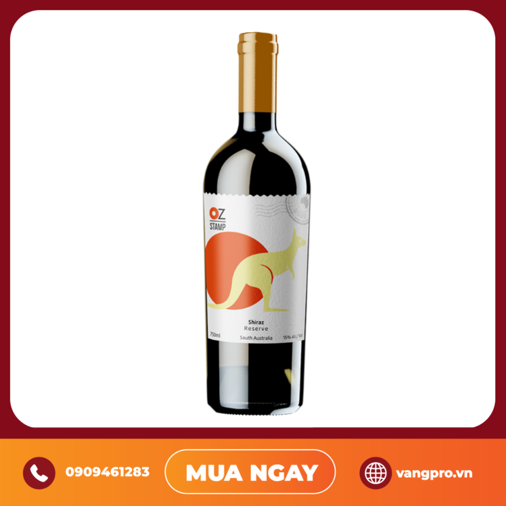VANG ĐỎ ÚC OZ STAMP SHIRAZ RESERVE