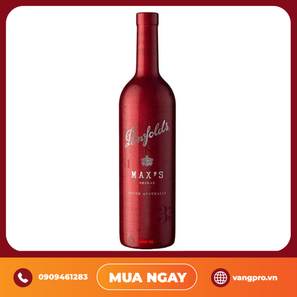 VANG ĐỎ ÚC PENFOLDS MAX'S SHIRAZ 2019