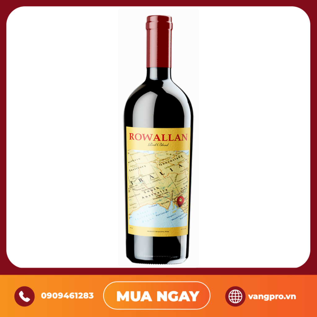 VANG ĐỎ ÚC ROWALLAN RED BLEND SOUTH AUSTRALIA