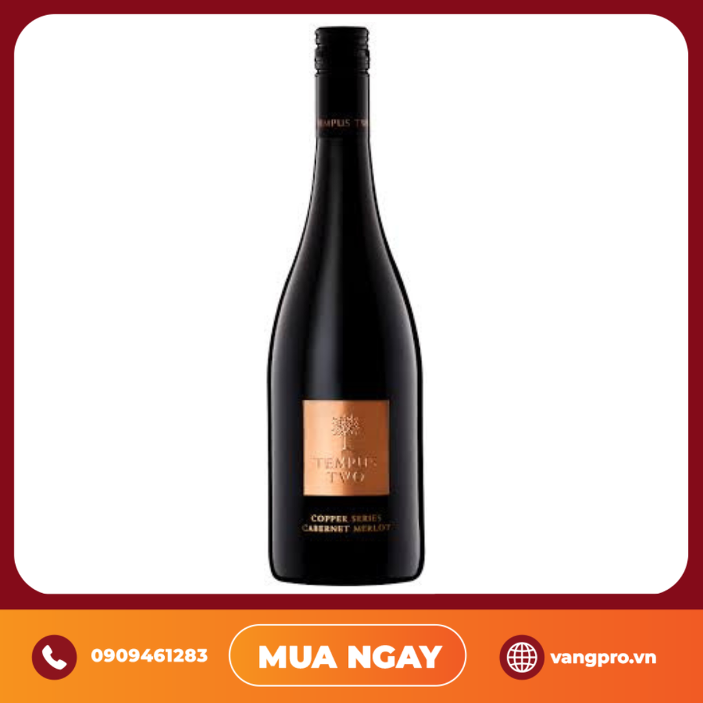 VANG ĐỎ ÚC TEMPUS TWO COPPER SERIES CABERNET MERLOT
