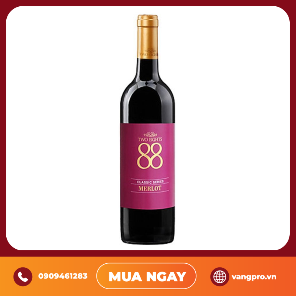VANG ĐỎ ÚC TWO EIGHTS 88 MERLOT