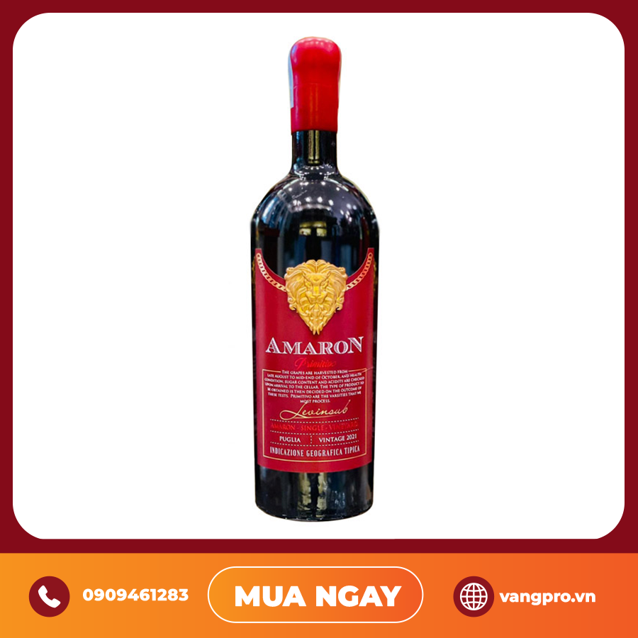 VANG ĐỎ Ý AMARON PRIMITIVO IGT 17.2%
