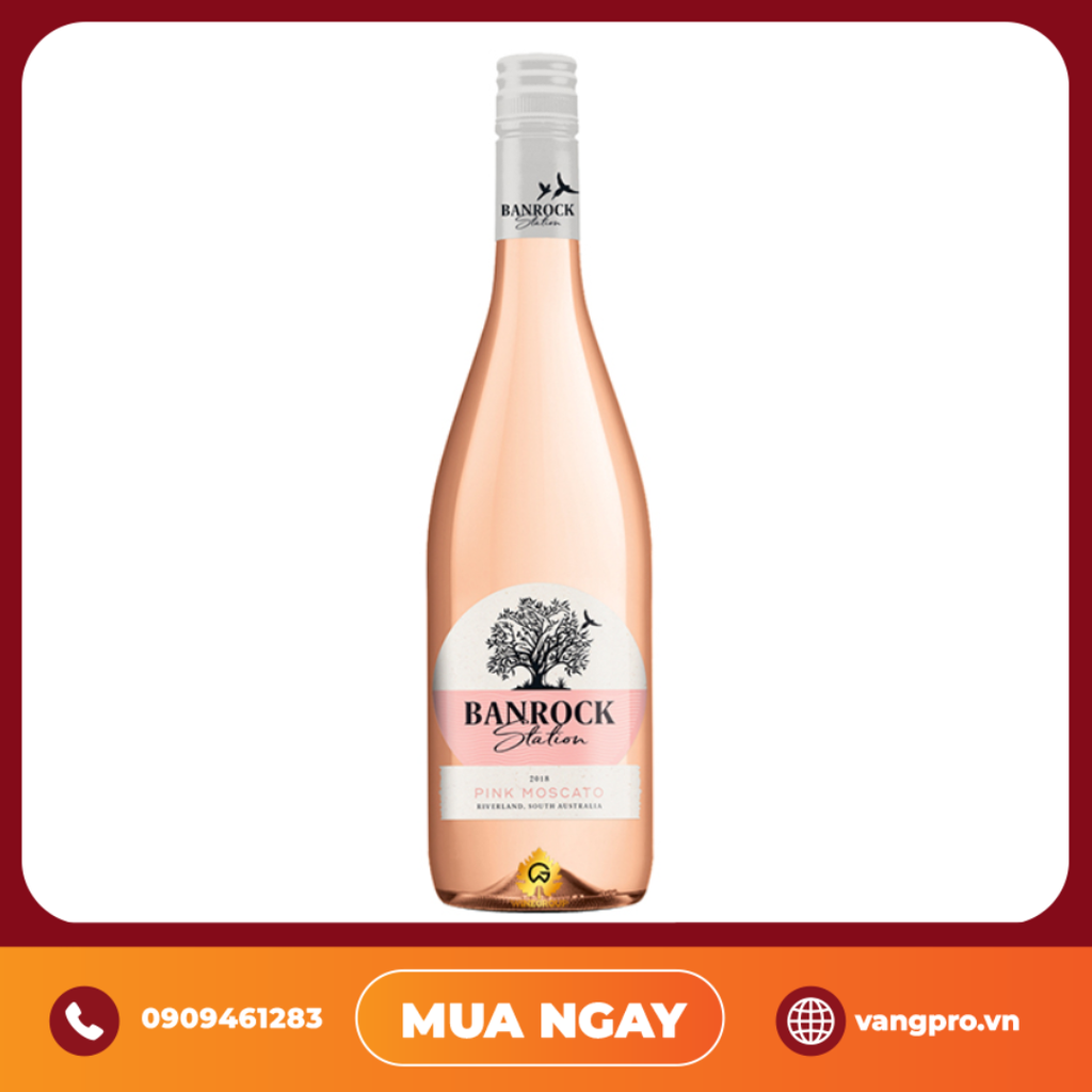 VANG HỒNG ÚC BANROCK STATION MOSCATO PINK