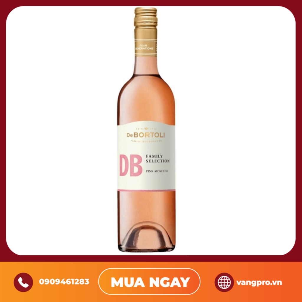VANG HỒNG ÚC DE BORTOLI FAMILY SELECTION PINK MOSCATO