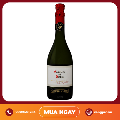 VANG NỔ CHILE CASILLERO DEL DIABLO BRUT SPARKLING CHARDONNAY