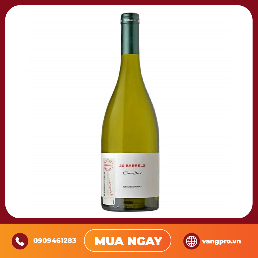VANG TRẮNG CHILE 20 BARRELS LIMITED EDITION CHARDONNAY