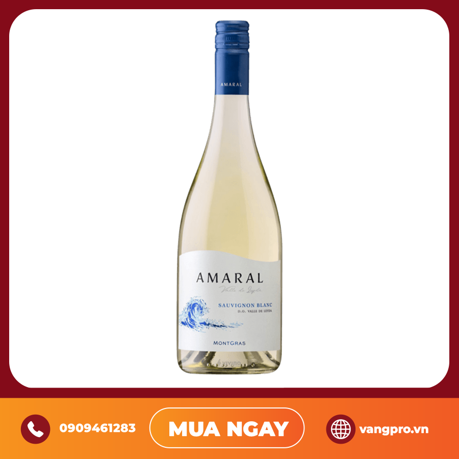 VANG TRẮNG CHILE AMARAL SAUVIGNON BLANC LEYDA VALLEY