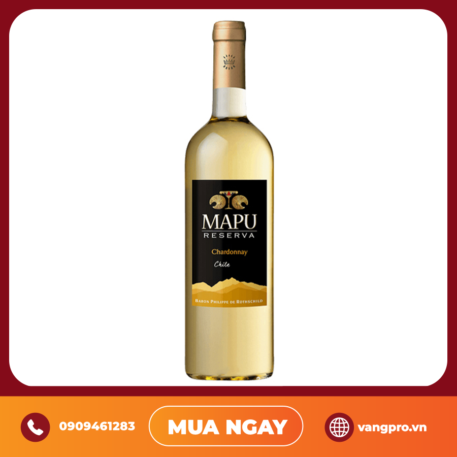 VANG TRẮNG CHILE BARON PHILIPPE DE ROTHSCHILD MAPU RESERVA