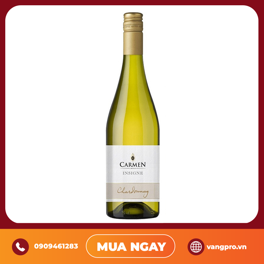 VANG TRẮNG CHILE CARMEN INSIGNE CHARDONNAY