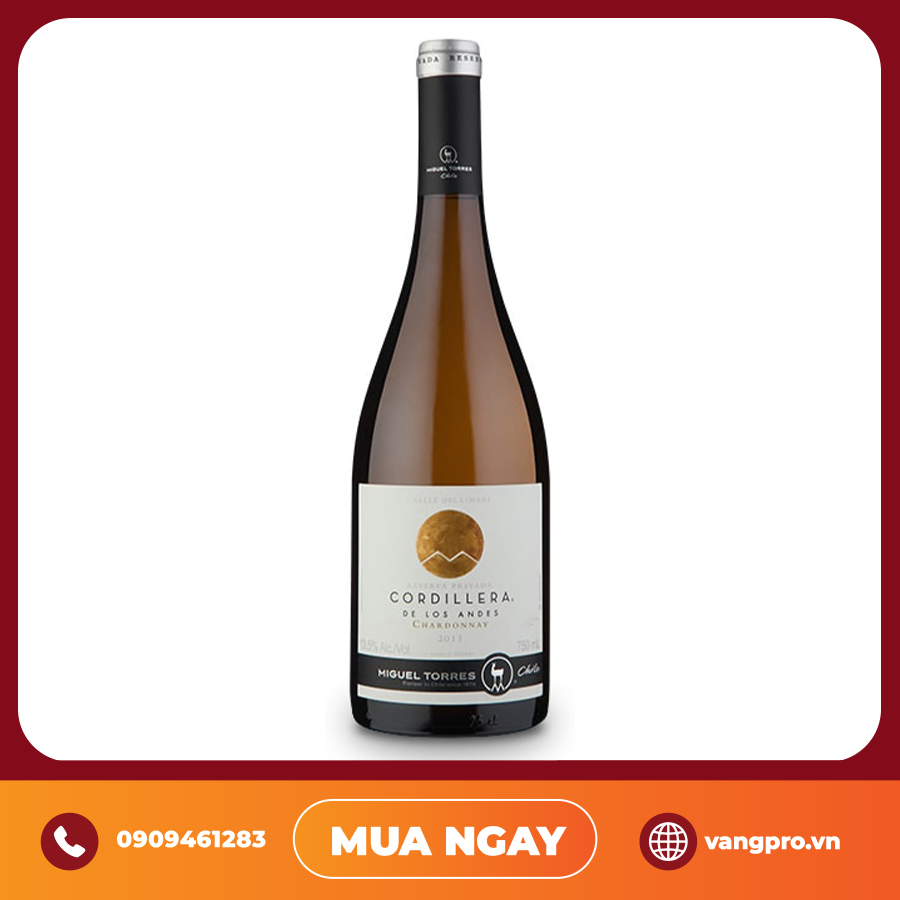 VANG TRẮNG CHILE CORDILLERA MIGUEL TORRES SAUVIGNON BLANC