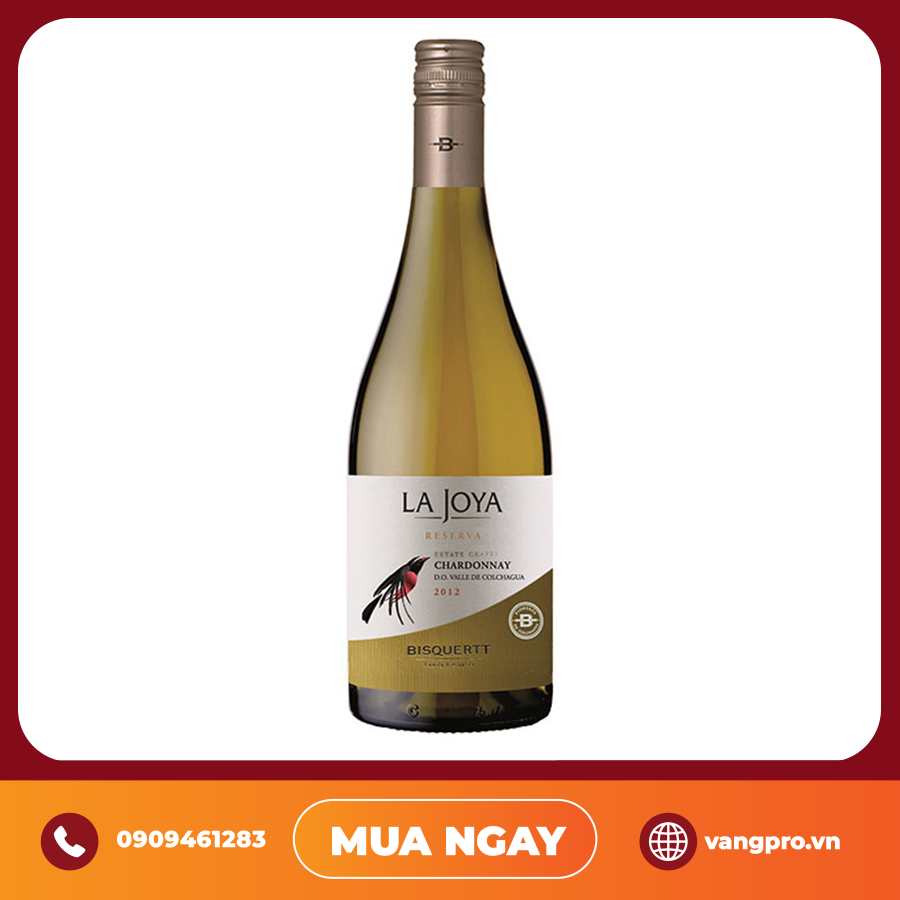 VANG TRẮNG CHILE LA JOYA RESERVA CHARDONNAY BISQUERTT