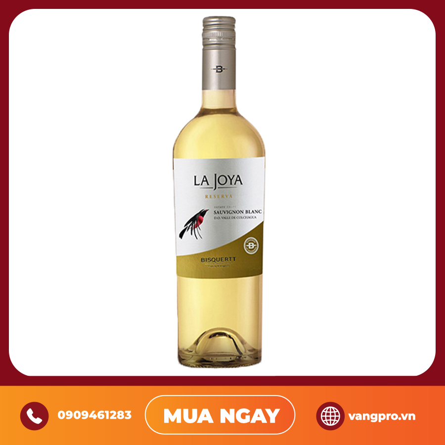 VANG TRẮNG CHILE LA JOYA RESERVA SAUVIGNON BLANC BISQUERTT