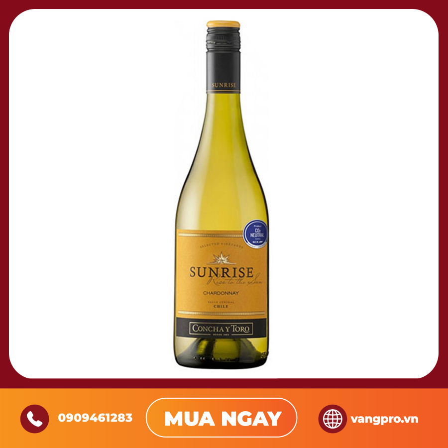 VANG TRẮNG CHILE SUNRISE CHARDONNAY CONCHA Y TORO