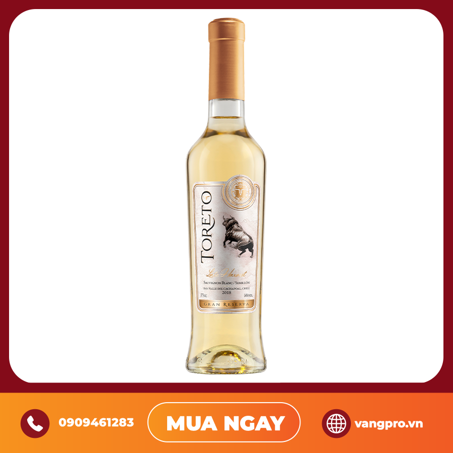 VANG TRẮNG CHILE TORETO LATE HARVEST GRAN RESERVA