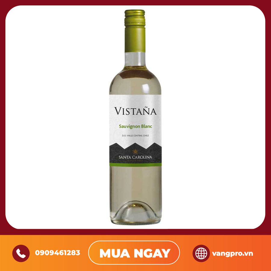 VANG TRẮNG CHILE VISTANA SAUVIGNON BLANC