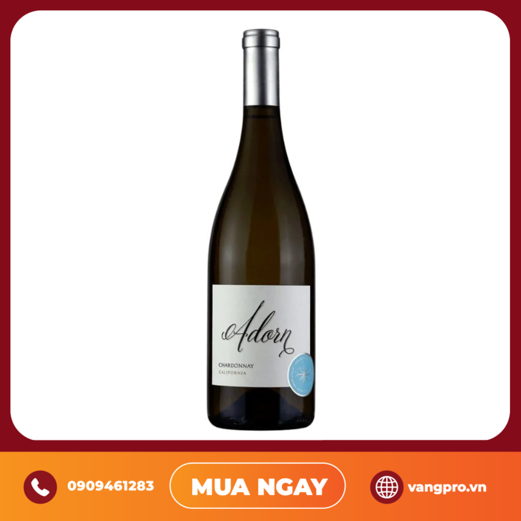 VANG TRẮNG MỸ ADORN CHARDONNAY CALIFORNIA