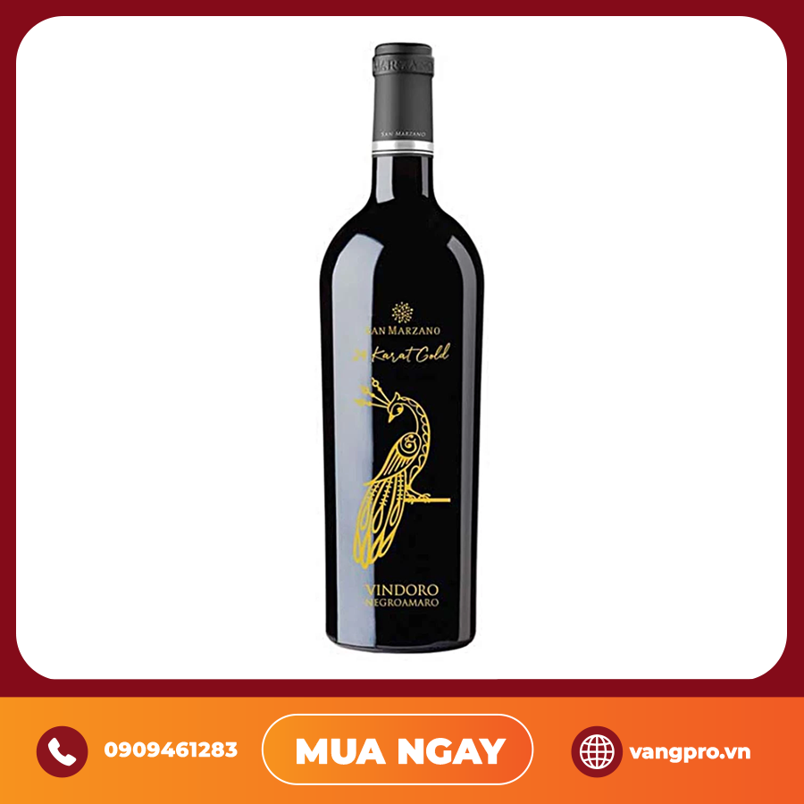 VANG ĐỎ Ý VINDORO 24 KARAT GOLD