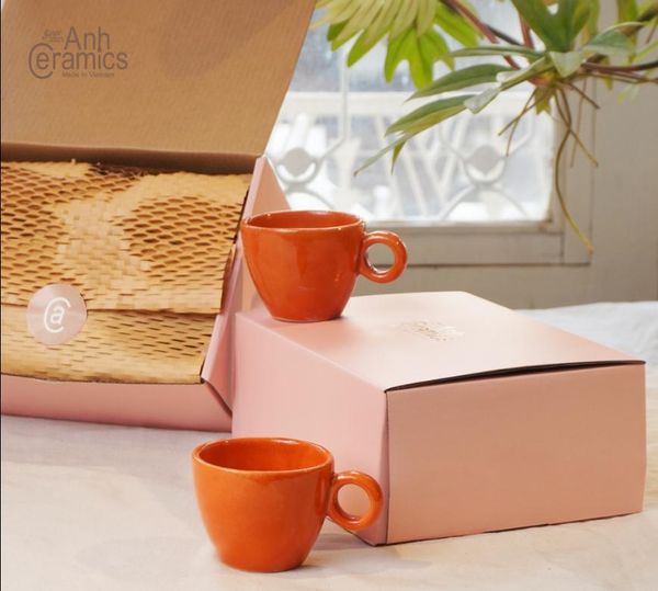 Combo 2 ly cafe espresso thấp 60ml – Gốm sứ Anh Ceramics