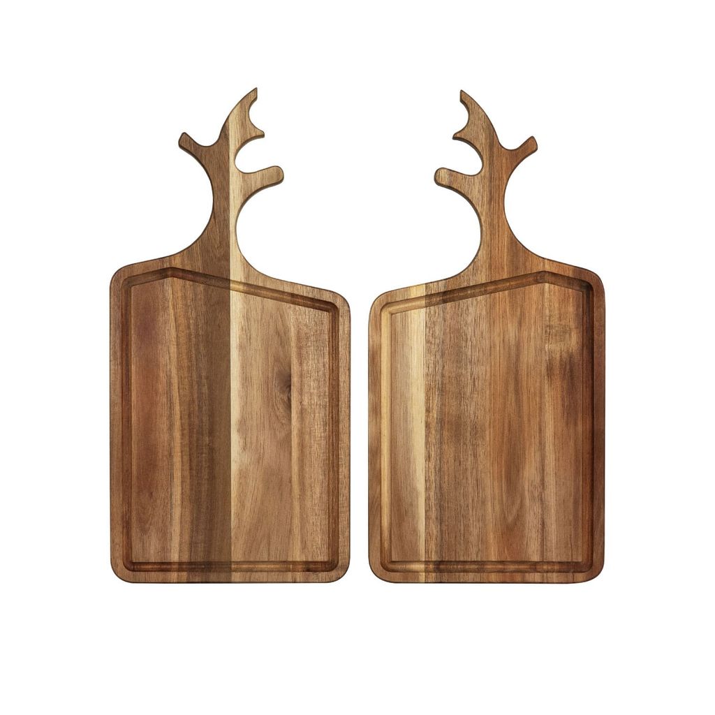 Bộ 2 Thớt Gỗ Sừng Hươu - Deerhorn Chopping Board