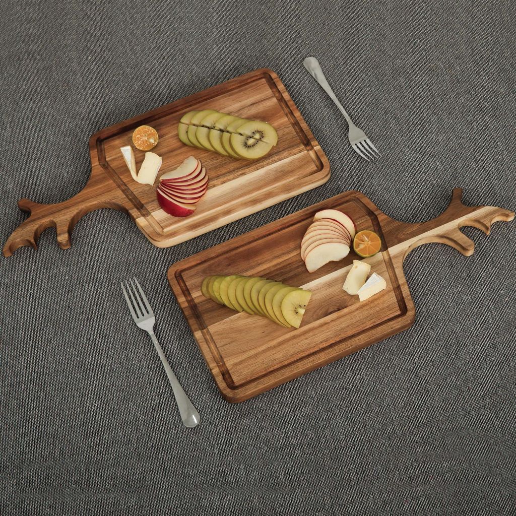 Bộ 2 Thớt Gỗ Sừng Hươu - Deerhorn Chopping Board