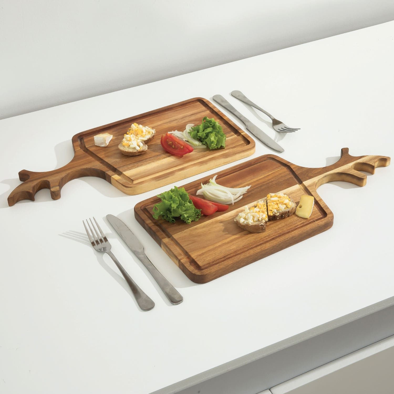  Bộ 2 Thớt Gỗ Sừng Hươu - Deerhorn Chopping Board 
