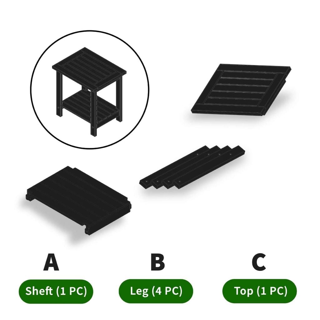 Bàn Cà Phê 2 Tầng – Side Table