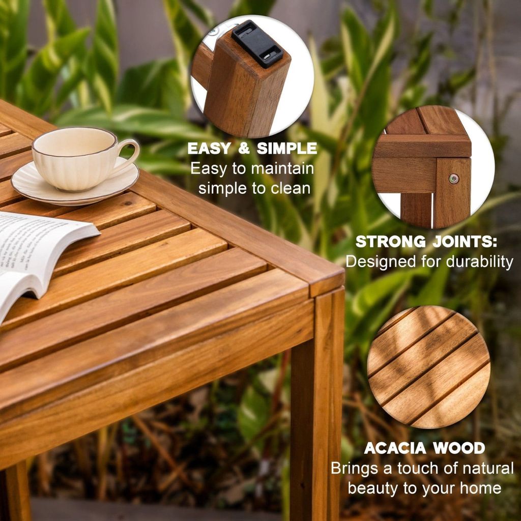 Bàn Ngoài Trời Gỗ Tự Nhiên – Outdoor Table