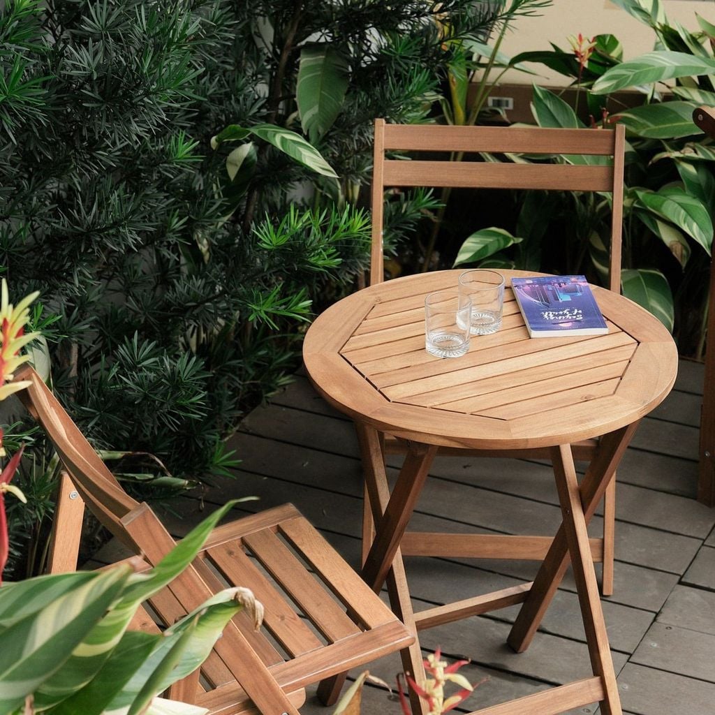 Bàn Tròn Gấp Gọn - Patio Table
