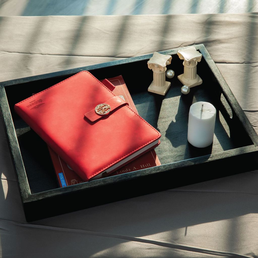 Combo 2 bộ Khay Gỗ Chữ Nhật - Madera Accent Tray Set of 2